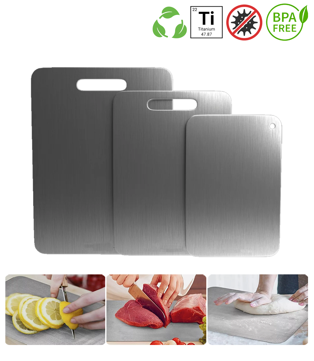 100% Titanium Cutting Board