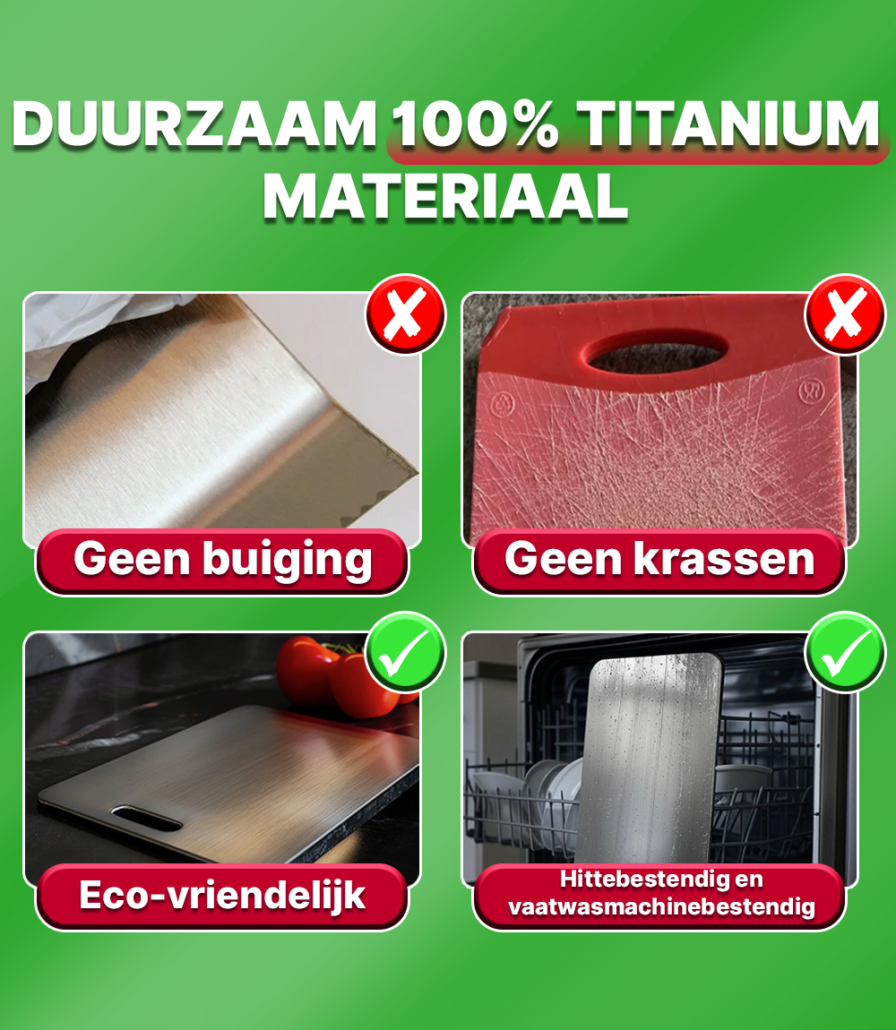 100% Titanium Cutting Board