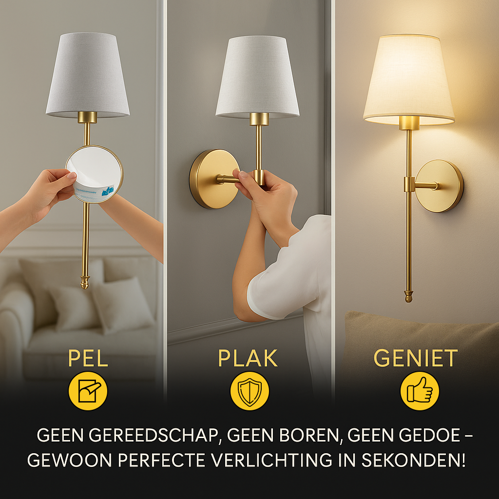 Noordlicht Duo™ - Luxe Zweedse Draadloze Wandlampen