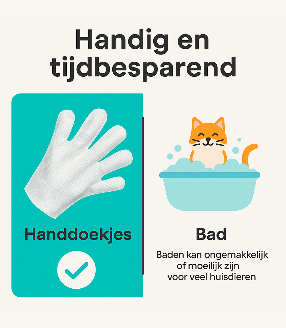 Handschoendoekjes | Voor het verzorgen van huisdieren