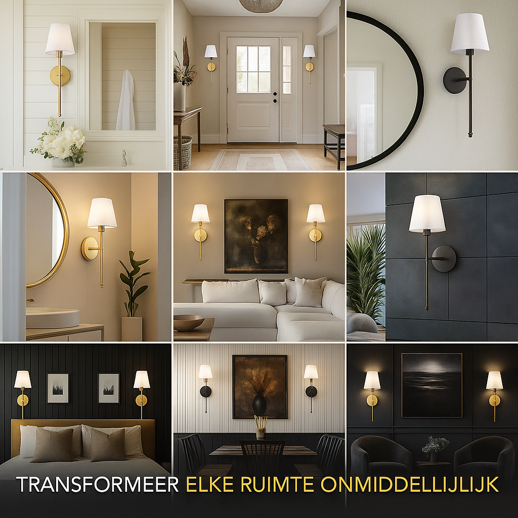Noordlicht Duo™ - Luxe Zweedse Draadloze Wandlampen