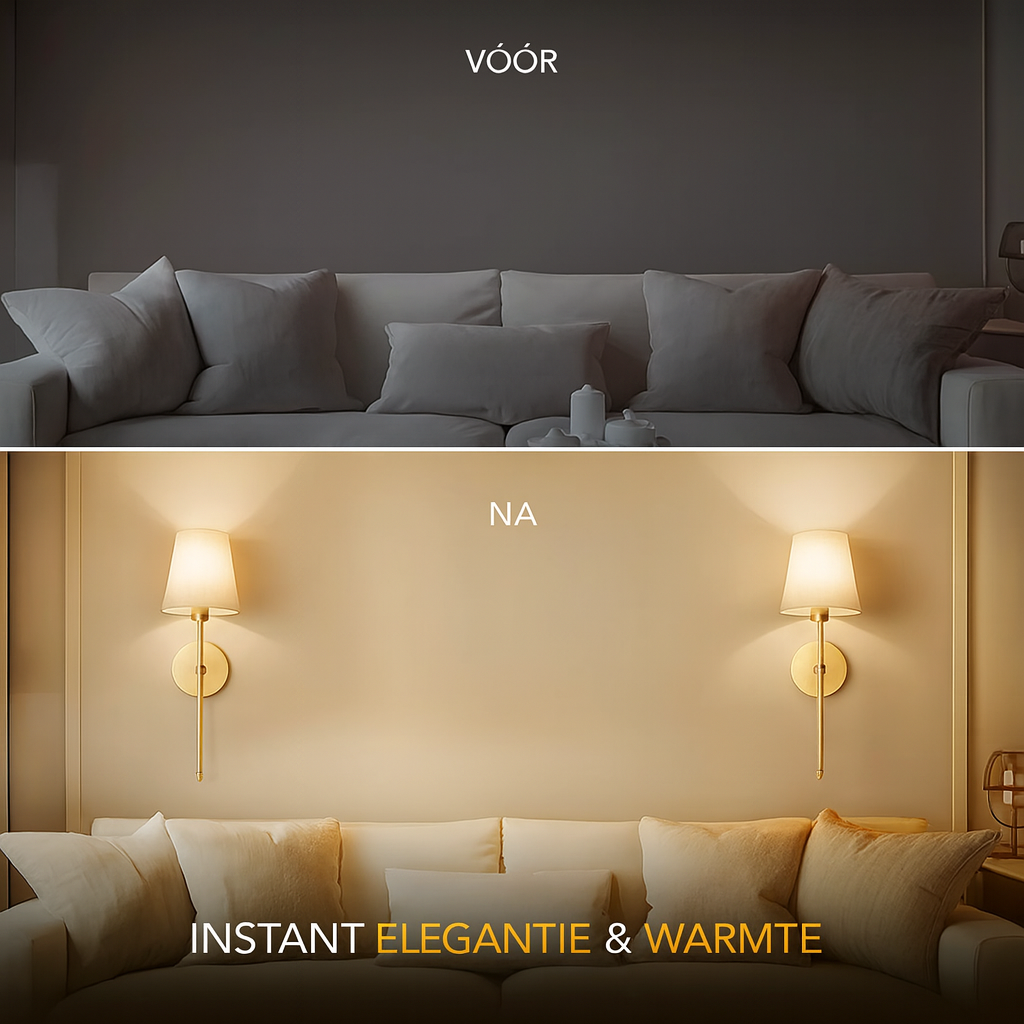 Noordlicht Duo™ - Luxe Zweedse Draadloze Wandlampen