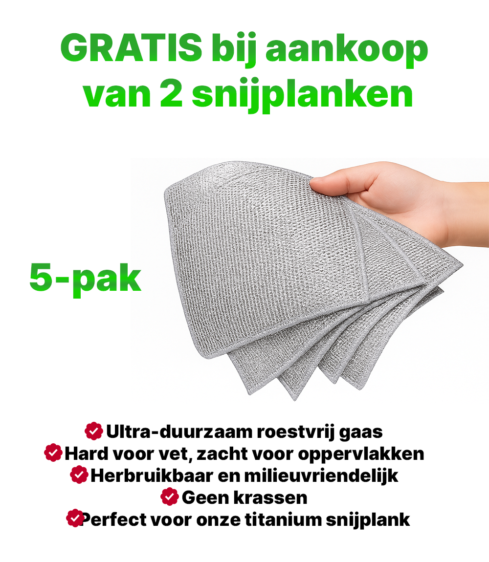Double-Layered Silver Mesh Cleaning Cloth